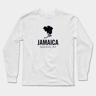 Jamaica, Queens - New York (black) Long Sleeve T-Shirt